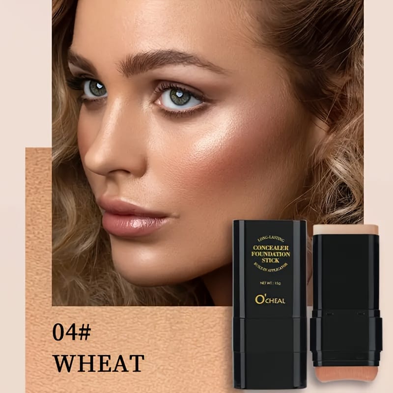 jkthpu-45 04#WHEAT KissIcon 2 In 1 Concealer Foundation Stick Full