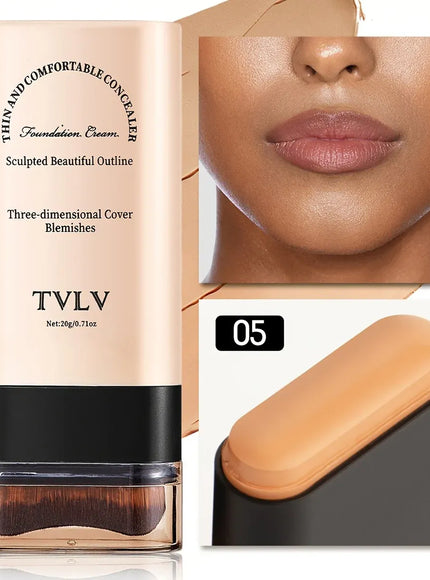 KissICON 05 💋TVLV Velvet Moist Foundation Stick - LongLasting Concealer