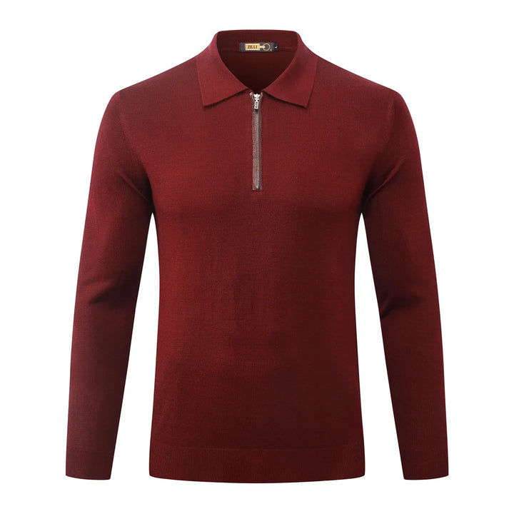 OECHSLI Mens 2027 Wool Knit Cowhide Sweater