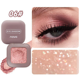 KissICON 06 12color Glitter Shimmer Eyeshadow Palette Vibrant Longlasting