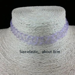 KissICON 06 High Quality Gothic Jewellery Braided Fish Thread Choker Necklace Vintage Elastic Tattoo Choker Retro Necklace