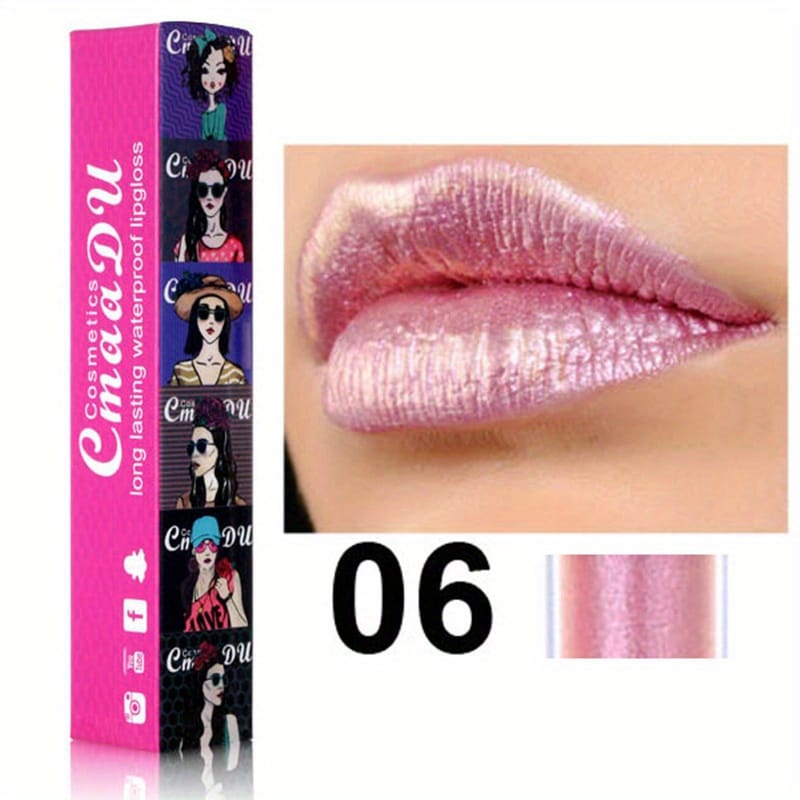 KissICON 06# KissIcon 11 Color Waterproof Lip Gloss - Metallic