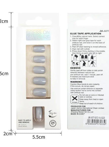 KissICON 06 KissIcon Nails Art Press On Coffin Tips -