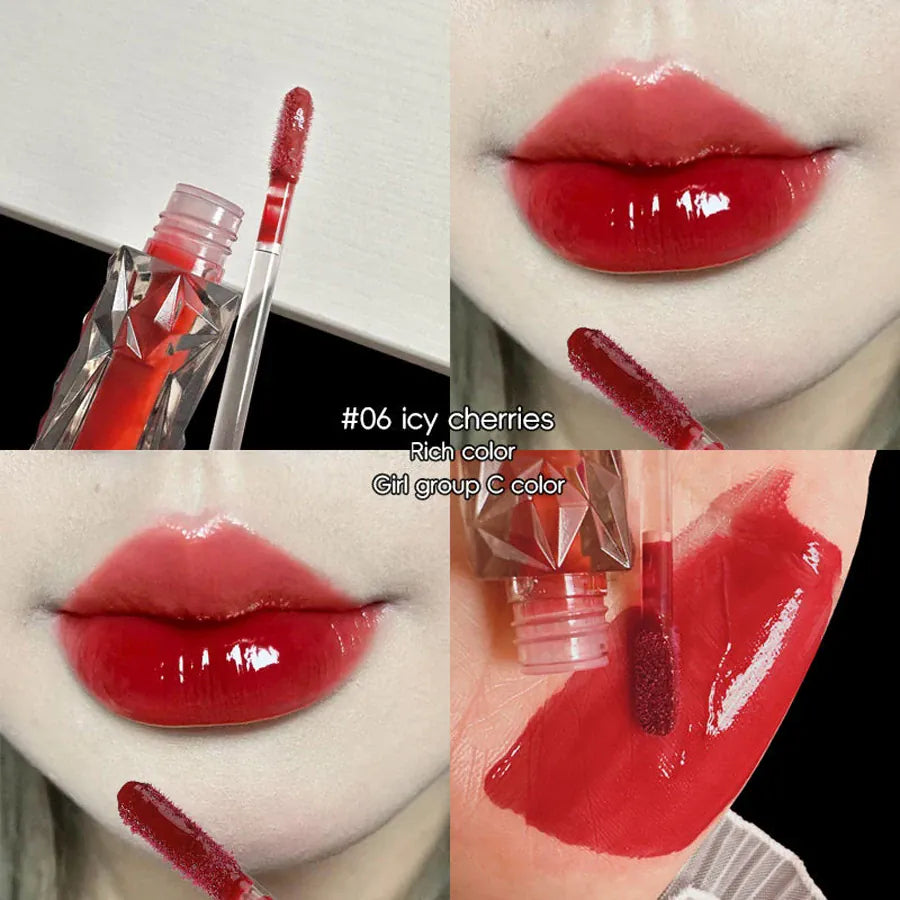 KissICON 06 Maxfine Lip Gloss Hydrating Long Lasting Waterproof Shine