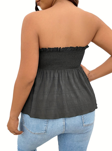 Women's Sleeveless Ruffled Tank Top - Sexy All-Season