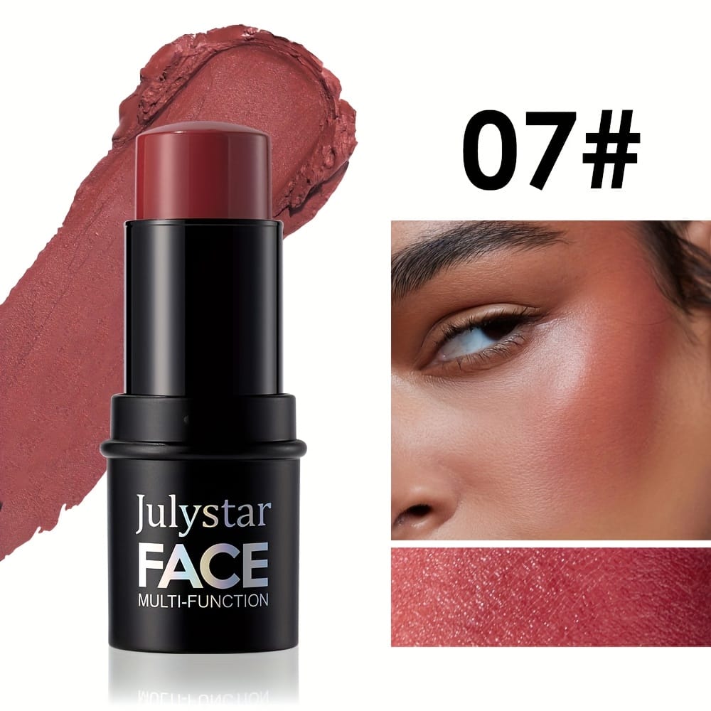 jkthpu-45 07 Julystar Blush Stick Matte Finish Full Coverage Berry