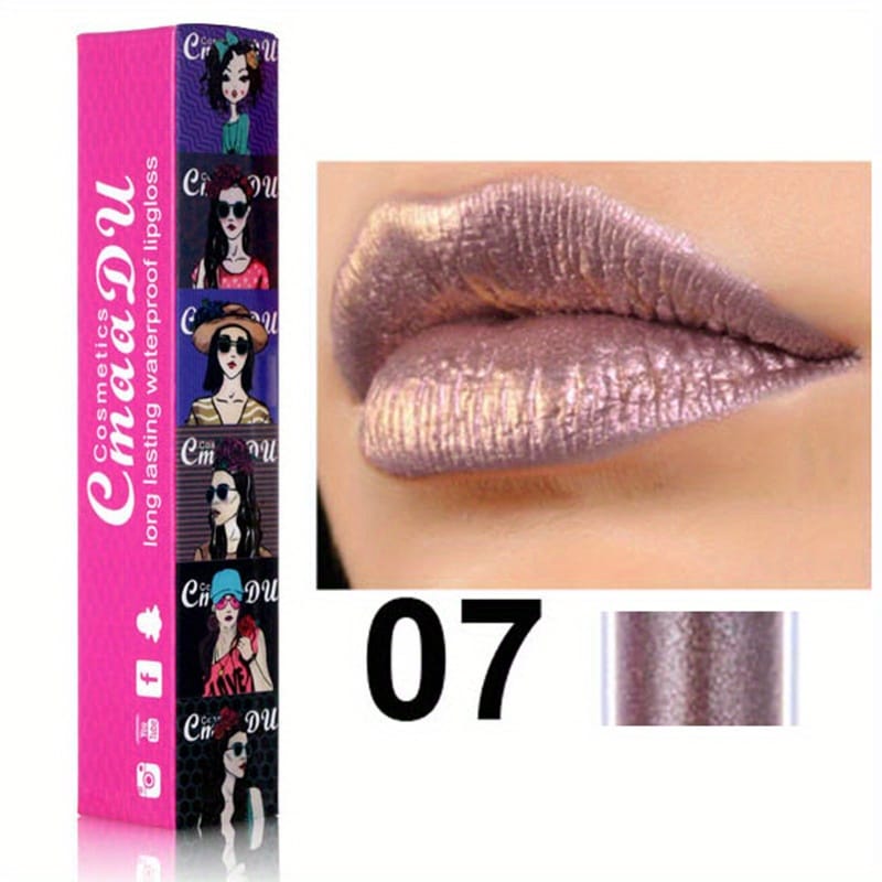 KissICON 07# KissIcon 11 Color Waterproof Lip Gloss - Metallic