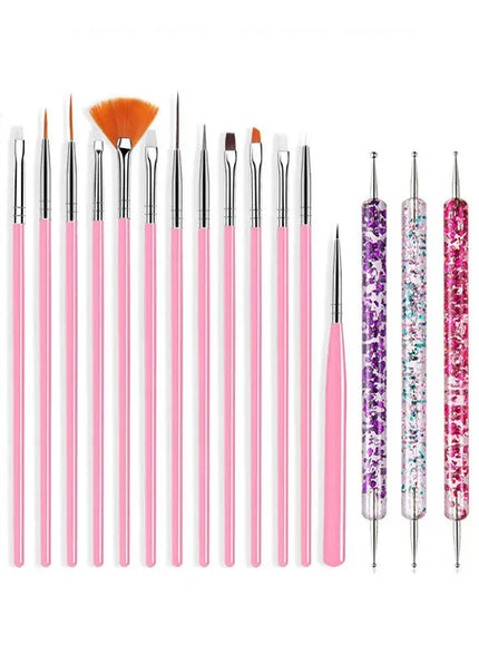 KissICON 07 KissIcon Nail Art Brush Set - Multi Tool
