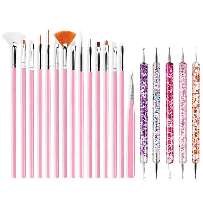 KissICON 07 KissIcon Nail Art Brush Set - Multi Tool