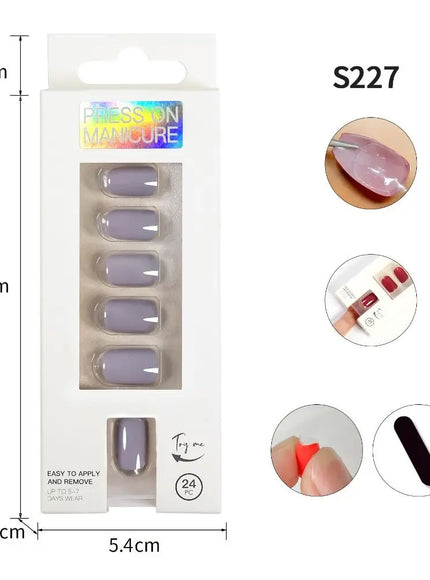 KissICON 07 KissIcon Nails Art Fake Nail Tips Coffin Set