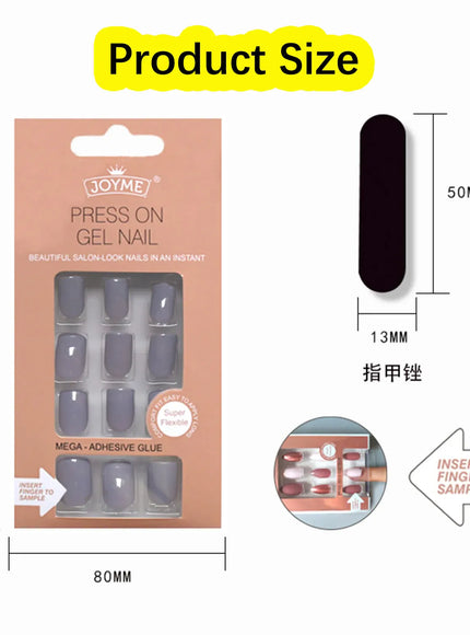 KissICON 07 KissIcon Press On Nails Square Head Full Cover