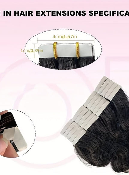 KissIcon Body Wave Tape In Extensions 16 Inch