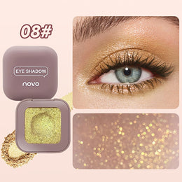 KissICON 08 12color Glitter Shimmer Eyeshadow Palette Vibrant Longlasting