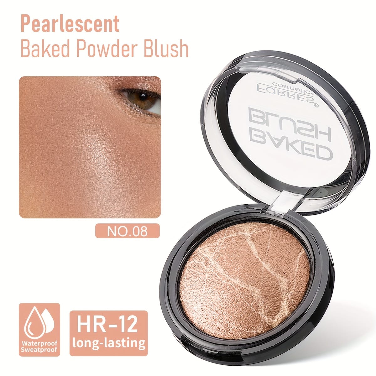 jkthpu-45 08 KissIcon FaRRES Baked Powder Blush Long Lasting Contour