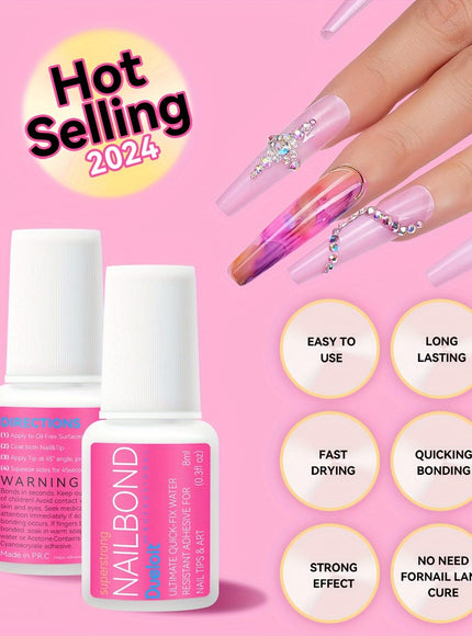 💋Dueloit Nail Bond Glue 8ml Bottle - Waterproof