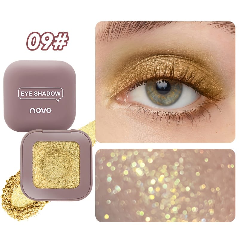 KissICON 09 12color Glitter Shimmer Eyeshadow Palette Vibrant Longlasting