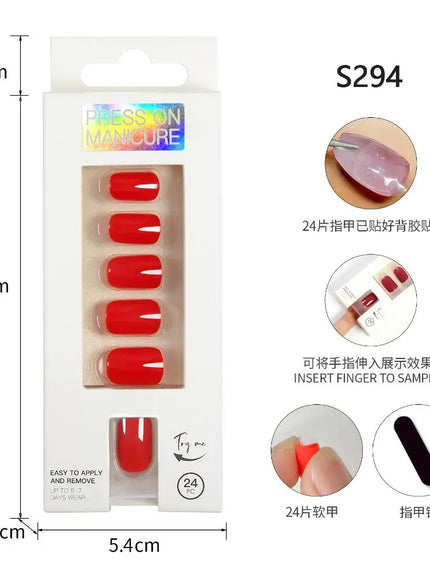 KissICON 09 KissIcon Nails Art Press On Coffin Tips -