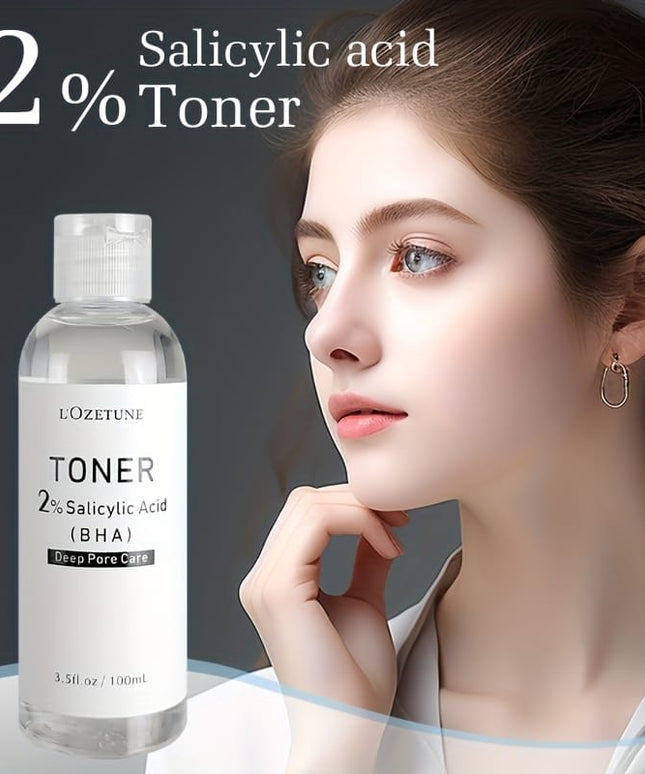 KissICON 2% Salicylic Acid Toner 100ml Lozetune Lightfriendly Porecleansing Travel Toner