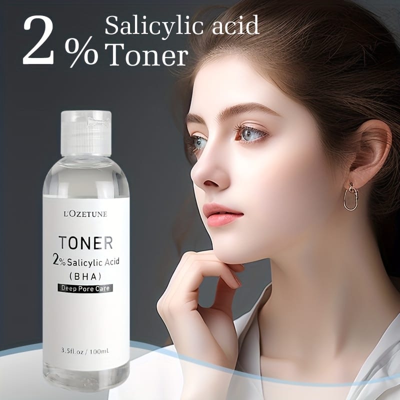 KissICON 2% Salicylic Acid Toner 100ml Lozetune Lightfriendly Porecleansing Travel Toner