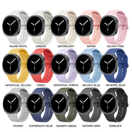 KissICON 1:1 Sport Band for Samsung Galaxy watch 9 8 44mm 40mm 8 classic 46mm Wrist Replacement Belt Bracelet Correa Galaxy watch8 Straps