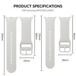 KissICON 1:1 Sport Band for Samsung Galaxy watch 9 8 44mm 40mm 8 classic 46mm Wrist Replacement Belt Bracelet Correa Galaxy watch8 Straps
