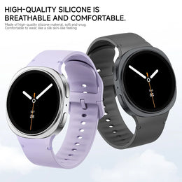 KissICON 1:1 Sport Band for Samsung Galaxy watch 9 8 44mm 40mm 8 classic 46mm Wrist Replacement Belt Bracelet Correa Galaxy watch8 Straps