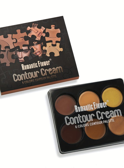 KissICON 1 6color Contour Cream Palette Full Coverage