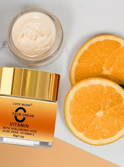 KissICON 1.7oz KissIcon Vitamin C Face Cream Hyaluronic Infused -