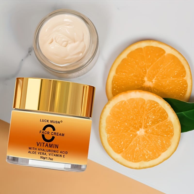 KissICON 1.7oz KissIcon Vitamin C Face Cream Hyaluronic Infused -