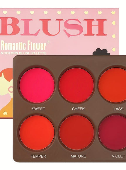 KissICON 1 Berry Matte Blush Palette Longlasting All