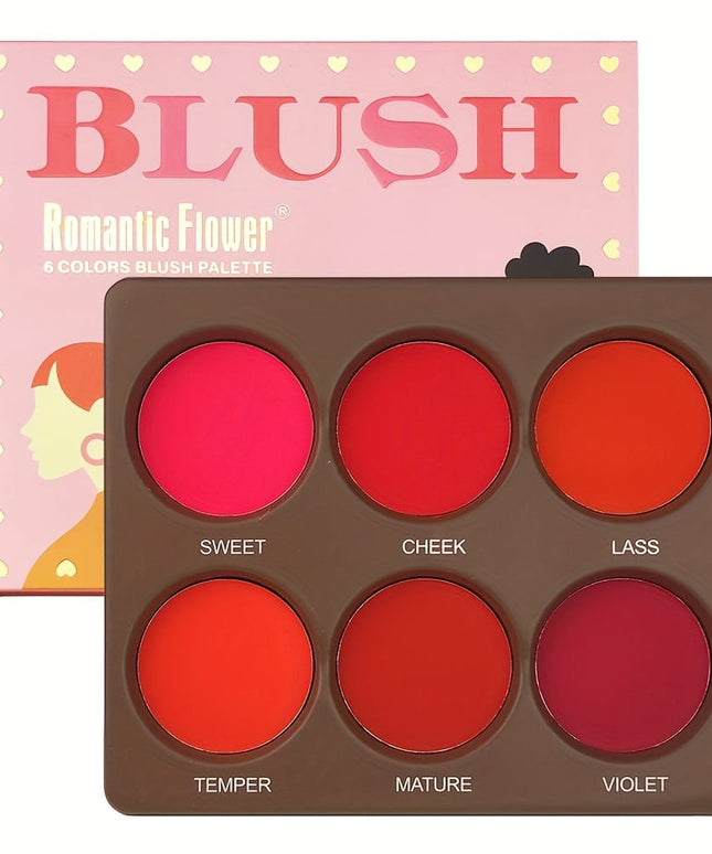 KissICON 1 Berry Matte Blush Palette Longlasting All