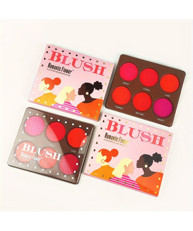 KissICON 1 Berry Matte Blush Palette Longlasting All