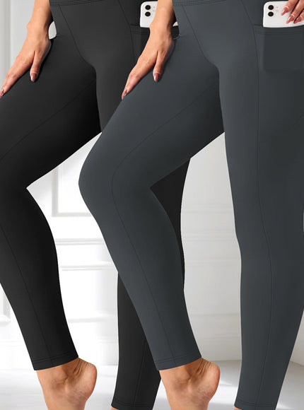 jkthpu-45 1 Black And 1 Dark Gray / UK 16 Plus Size - Two-piece set - Plus Size