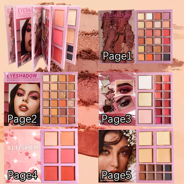 Bookstyle Makeup Palette Eyeshadow Blush Concealer