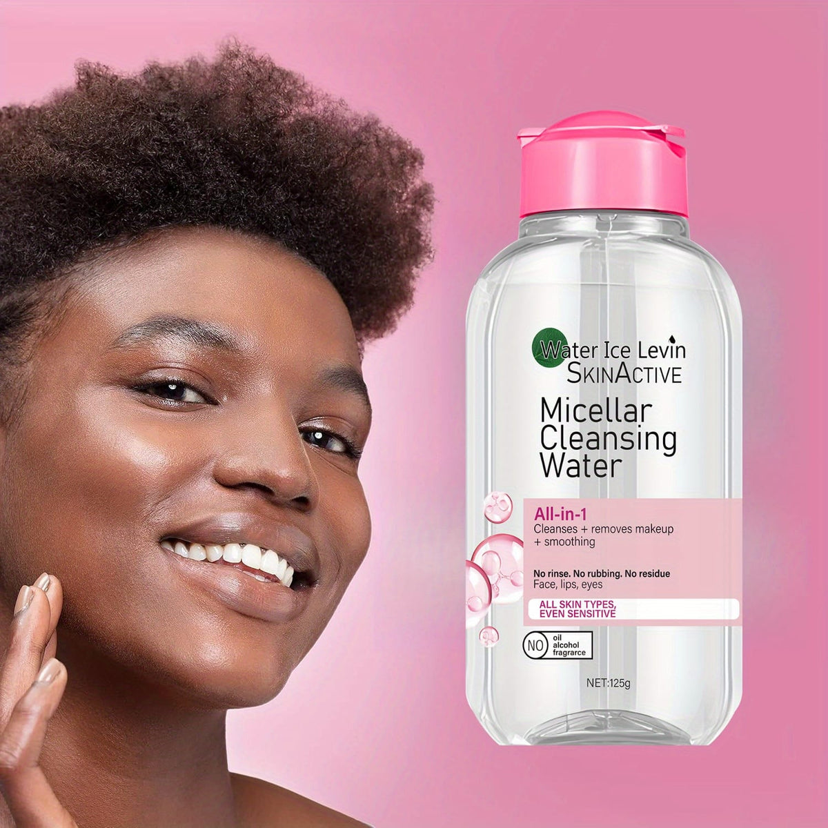 KissICON 1 Bottle Gentle Micellar Cleansing Water Travelready Makeup