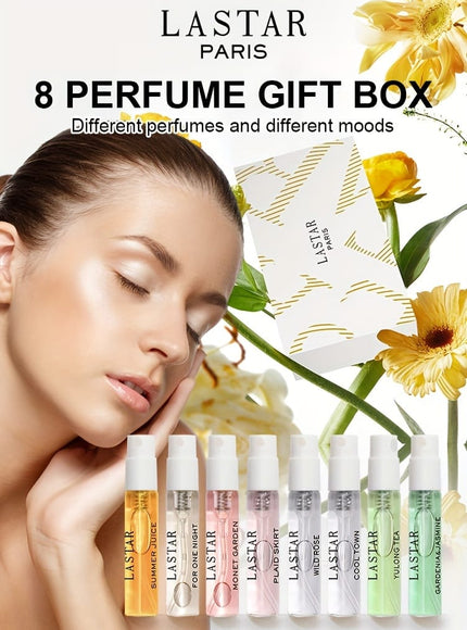 KissICON 1 Box KissIcon Lastar 8pcs Perfume Gift Set Long Lasting