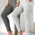 1 dark heather grey 1 light heather grey