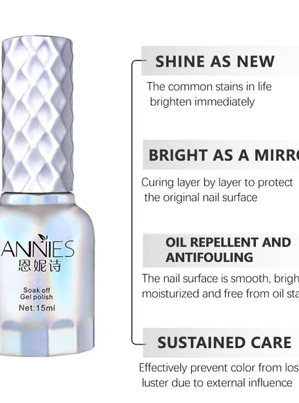 KissICON 1 KissIcon Annies Top Coat Gel - Ultra Bright