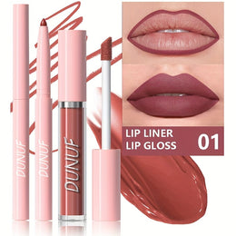 KissICON 1# KissIcon Matte Lip Set Lipstick Lipliner - Waterproof