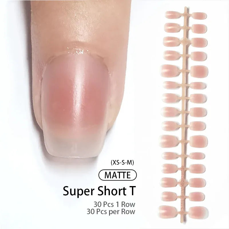 KissICON 1 KissIcon Matte Nude Fake Nails - Full Cover