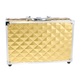 KissICON 1 Luxe Vegan Makeup Vanity Case – 73piece Gold Travel