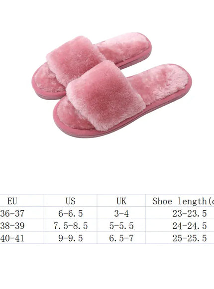 KissICON 1 Pair Women Slippers New Fashion Plush Shallow
