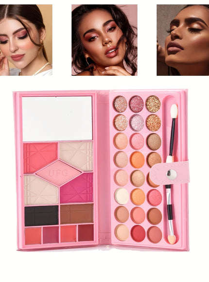 KissICON 1 PALETTE 24color Full Face Travel Makeup Kit Gift Set