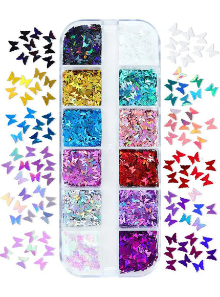 KissICON 1 pcs A KissIcon Nail Art DIY Kit - Glitter Stickers