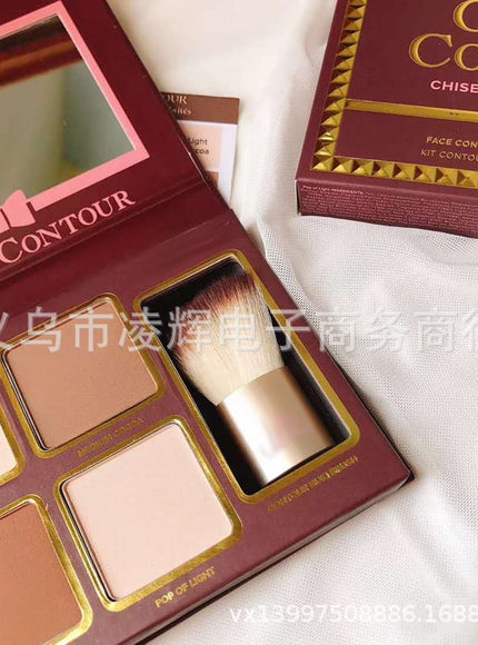 KissICON 1 pcs KissIcon 4 Colors Eyeshadow Palette With Brush Long