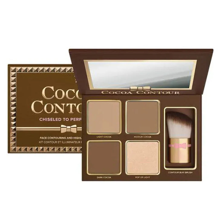 KissIcon 4 Colors Eyeshadow Palette With Brush Long