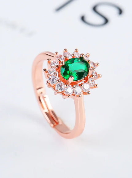 KissICON 1 / resizable Kissicon Lady Blue Crystal Bridal Ring –