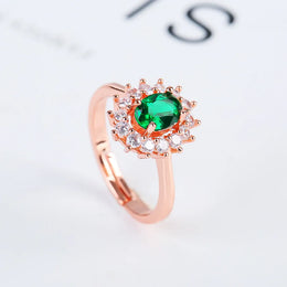 KissICON 1 / resizable Kissicon Lady Blue Crystal Bridal Ring –