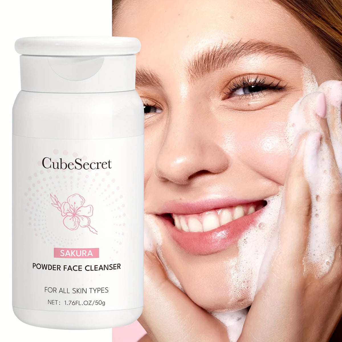 KissICON 1 Sakura Enzyme Cleanser Brightens Hydrates Refines