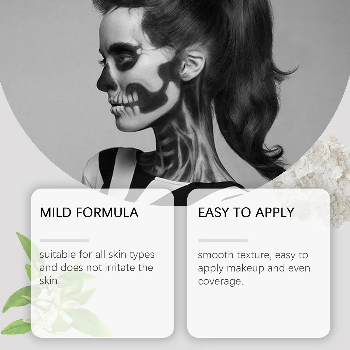 KissICON 1 set Halloween Face Painting Kit Highly Pigmented Face Body Brushes Face Paint for DIY Cosplay Theme Parties Body Makeup Clown